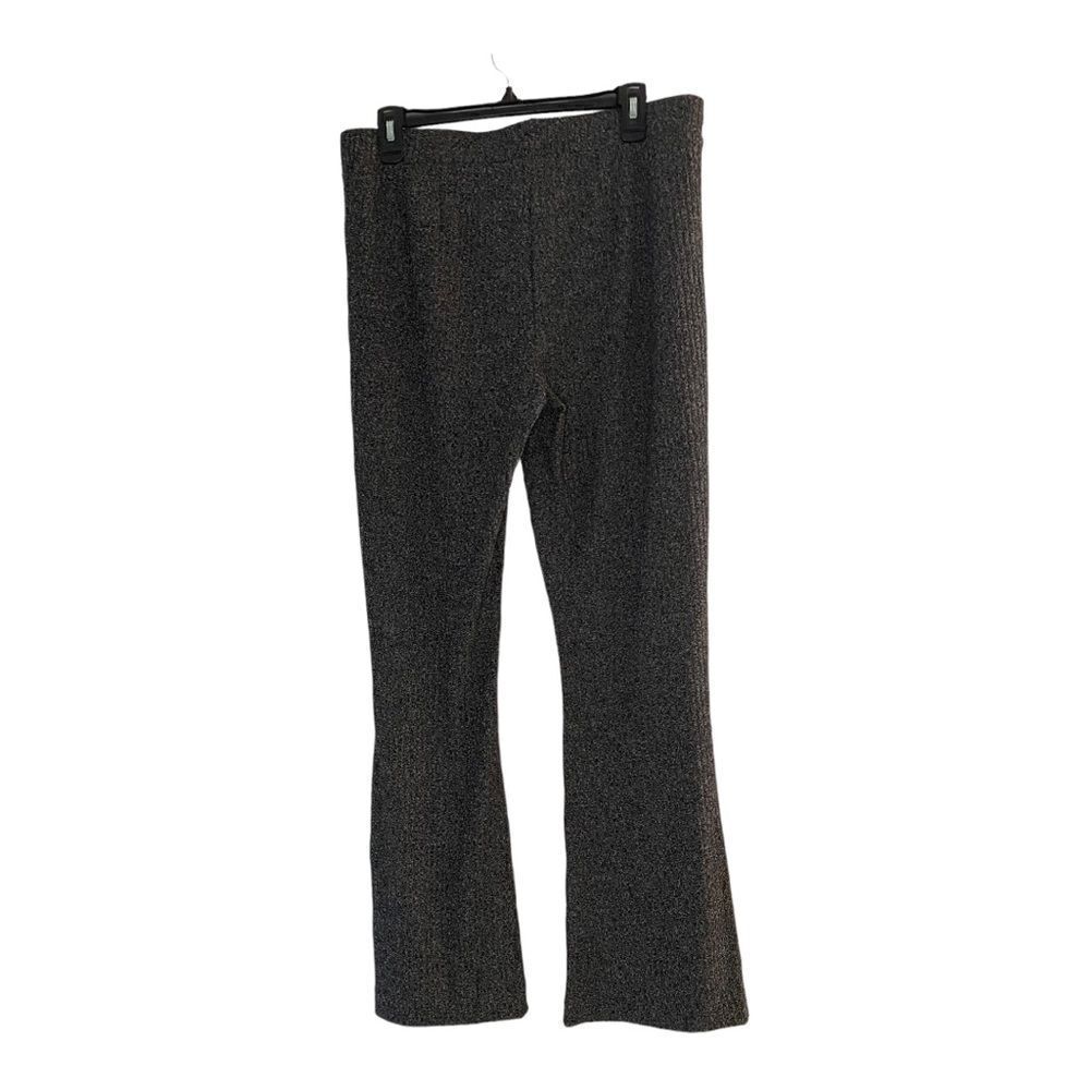 NWT Vero Moda Tall 38 Inseam Ribbed Flare Pants Black XL